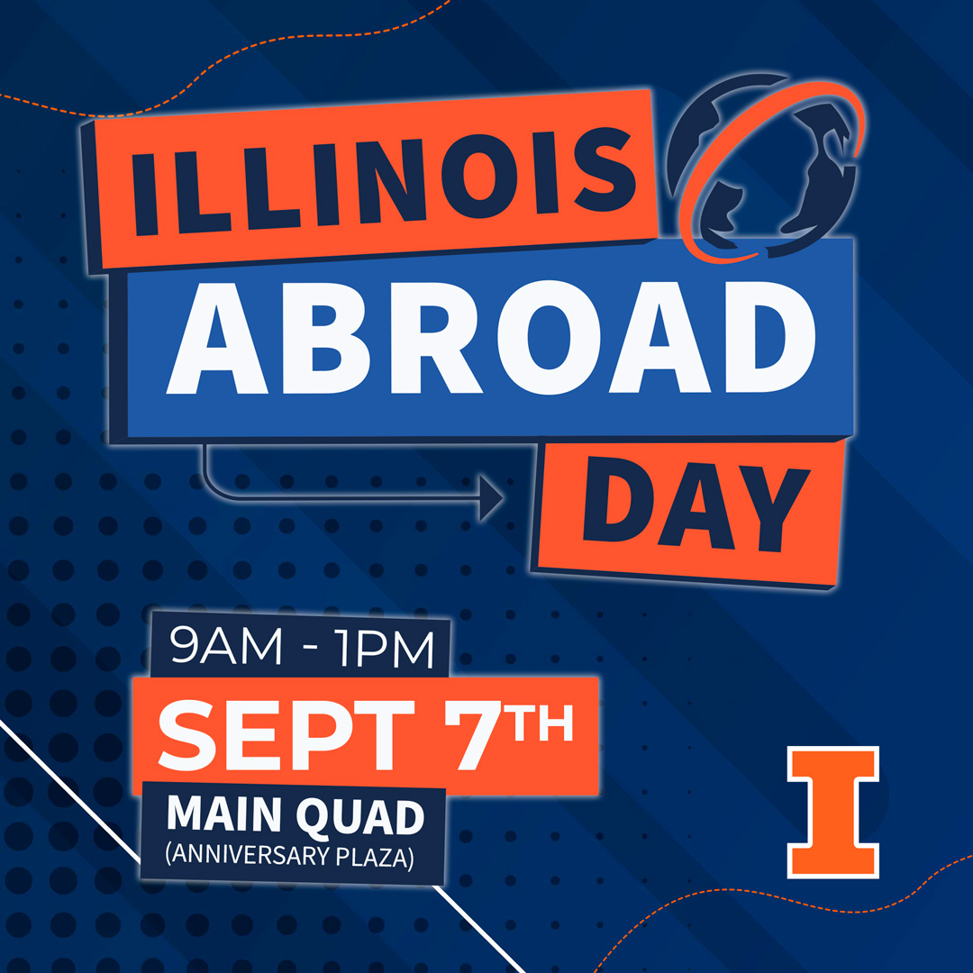 illinois abroad day text graphic